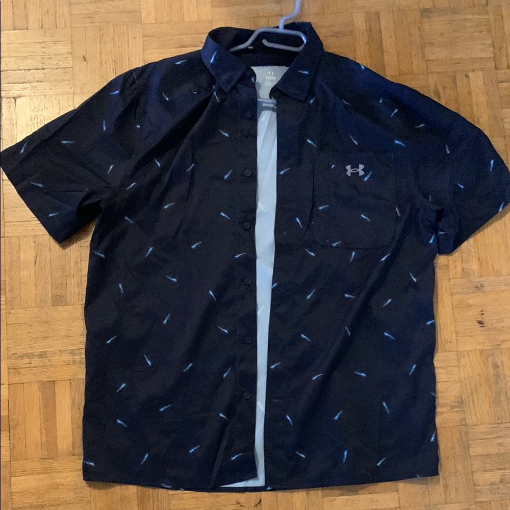 Under Armour navy button down